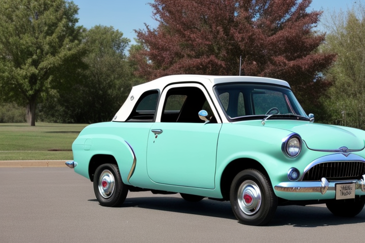 "image of the car in the title ""Nash Metropolitan: The Quirky Compact Car with Character"""