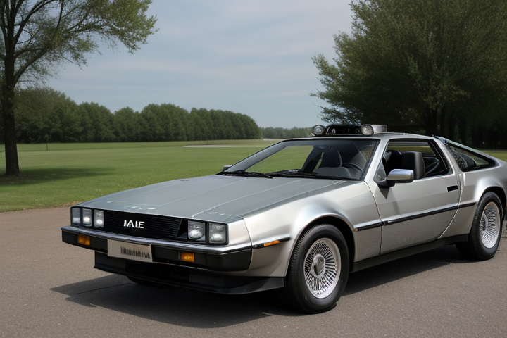 "image of the car in the title ""DeLorean DMC-12: Gullwings, Stainless Steel, and Sci-Fi Dreams"""