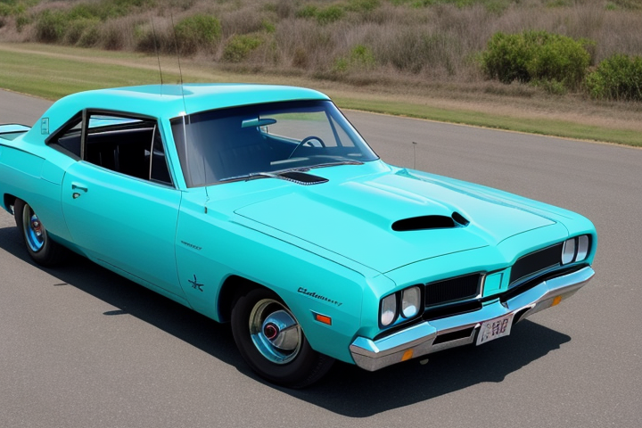 "image of the car in the title ""Plymouth Superbird: Soaring Above the Competition"""